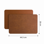 DuoMat | Tovagliette in similpelle double-face | Resistente al calore e impermeabile