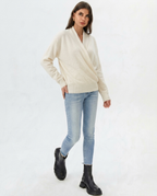 Maglione di lana lavorato a maglia Noa