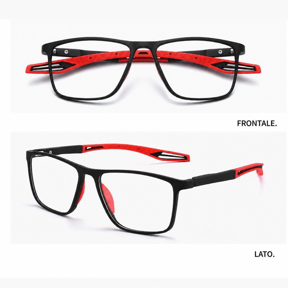 Occhiali sportivi ultra-leggeri antiriflesso luce blu progressivi
