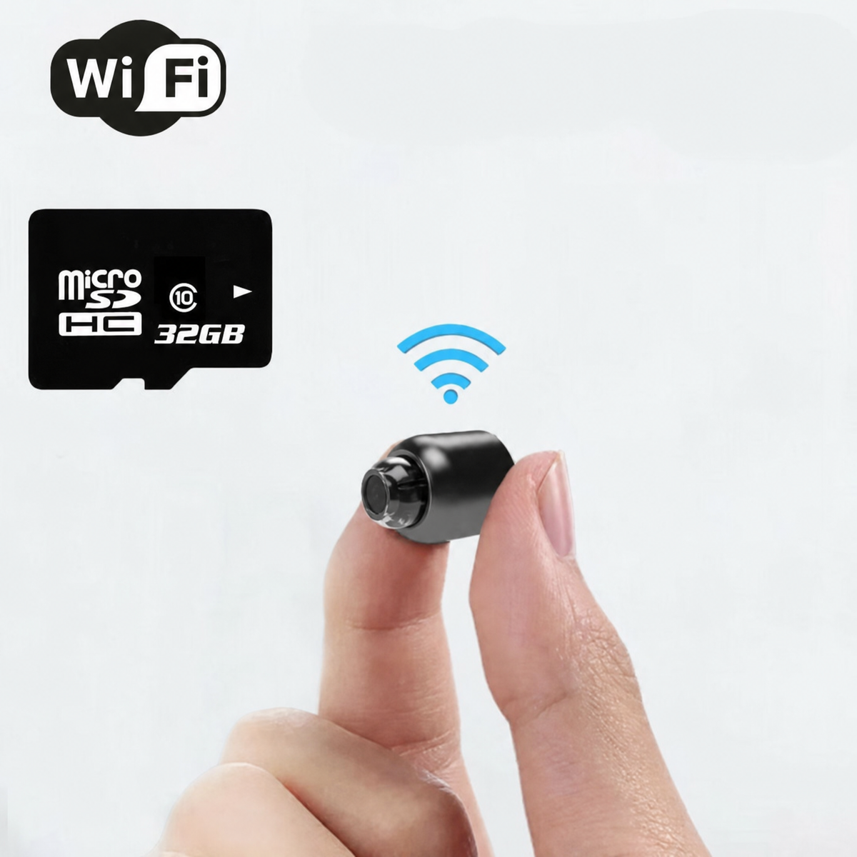 Mini telecamera wireless nascosta con audio per videosorveglianza domestica