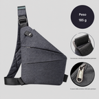 Borsa organizer a tracolla antifurto con cerniere nascoste