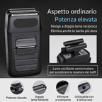 Kit professionale da uomo tagliacapelli e rasoio elettrico