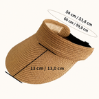 Cappello da sole pieghevole da donna con tesa larga – Leggero e con protezione UV