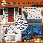 Decorazioni murali 3D con pipistrelli volanti di Halloween