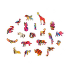 Puzzle con leone in legno
