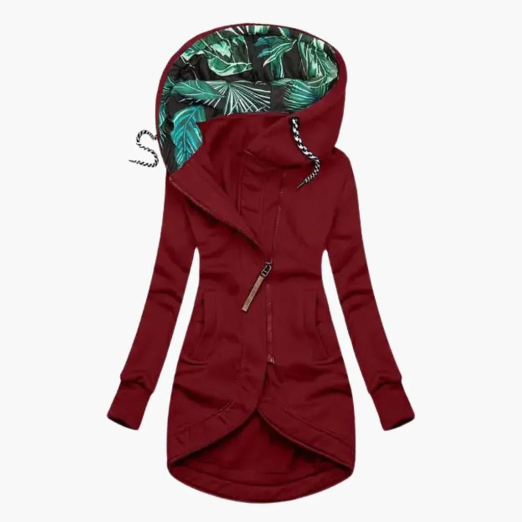 Elegante giacca invernale da donna con protezione dalle intemperie, calda ed elegante