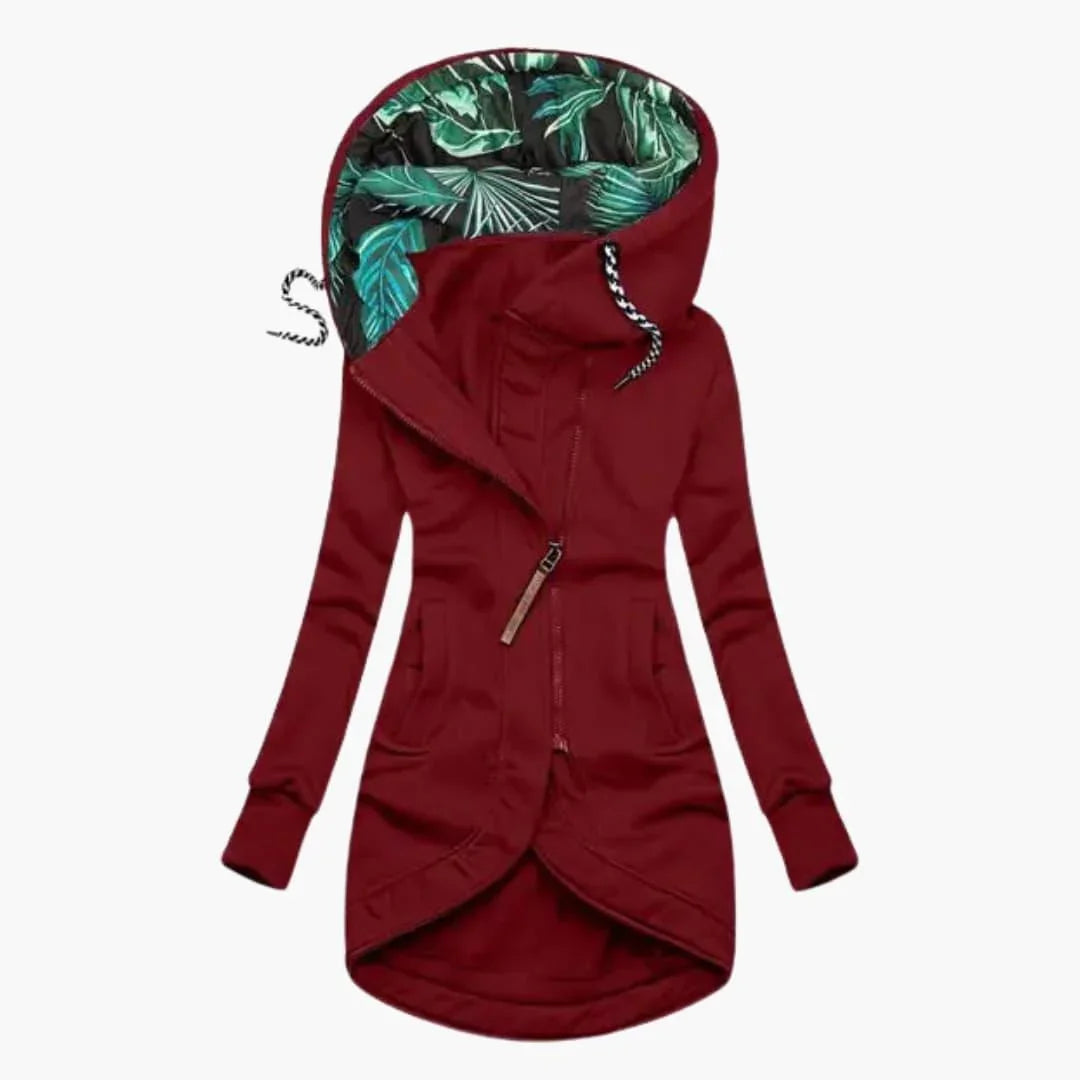 Elegante giacca invernale da donna con protezione dalle intemperie, calda ed elegante