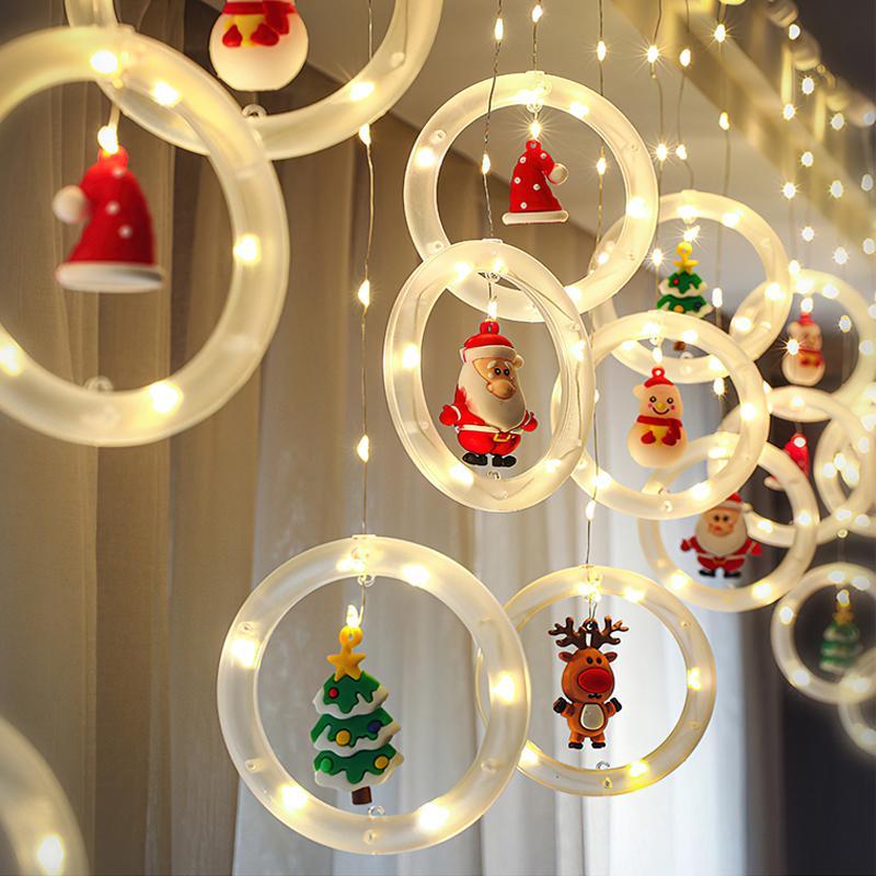 Luci della stringa della tenda di Natale