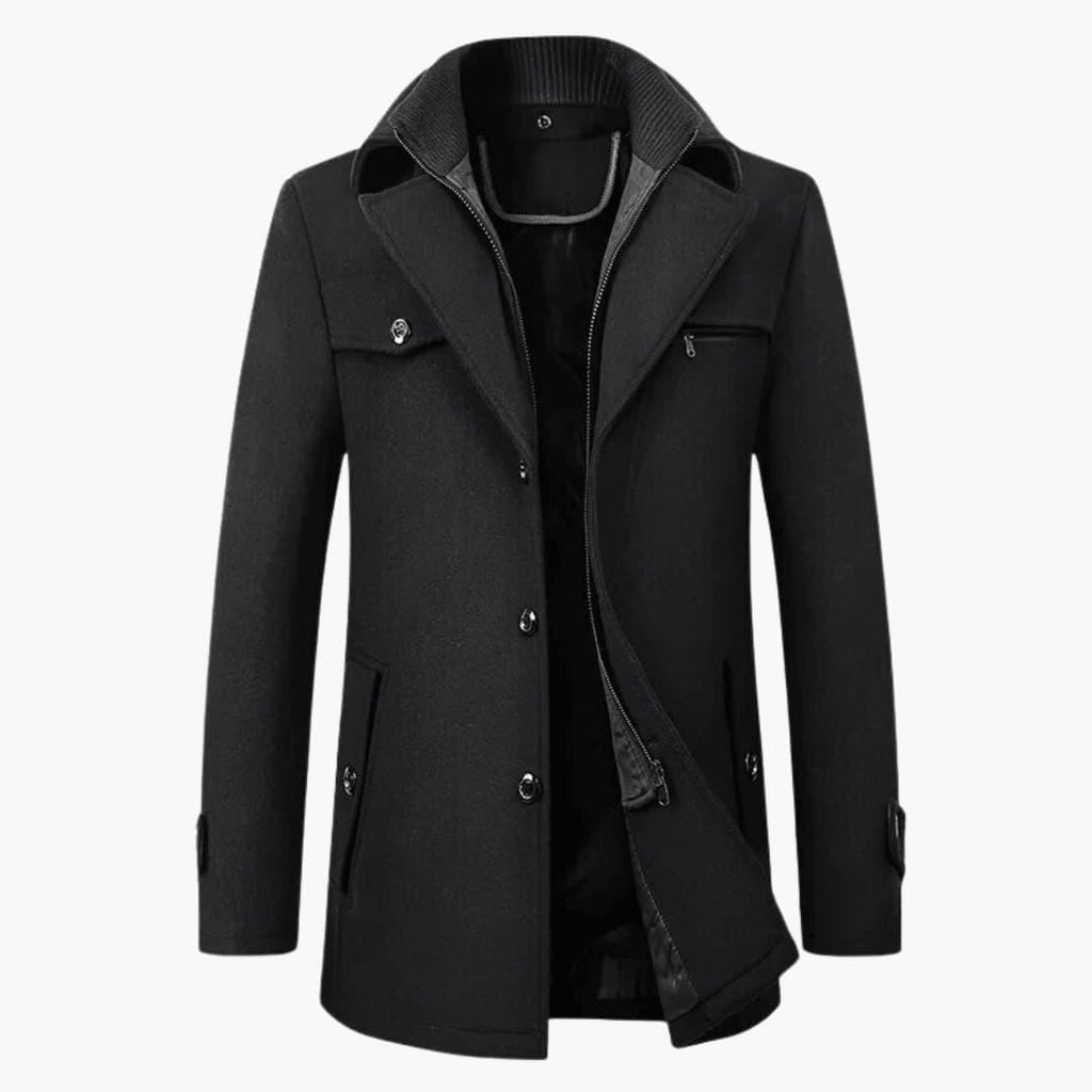 Cappotto classico in lana da uomo. Elegante e caldo per l'inverno