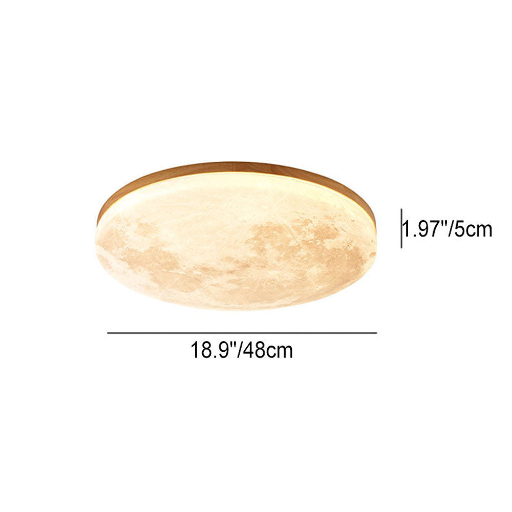 LunaGlow - Lampada da soffitto Moon Lamp con illuminazione LED morbida