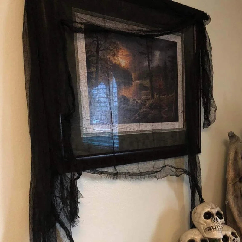 Drappo decorativo per Halloween in tessuto inquietante