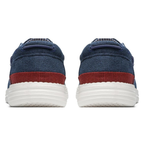 Scarpe Uomo Mocassini Barca in Tela Blu Navy con Lacci