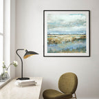 Poster di pittura a olio astratta vintage su tela
