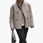 Giacca corta in lana da donna