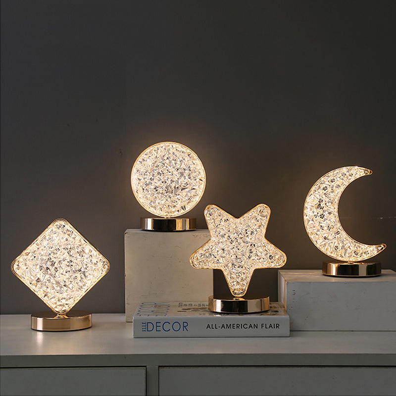 Lampada da tavolo in metallo Star Moon