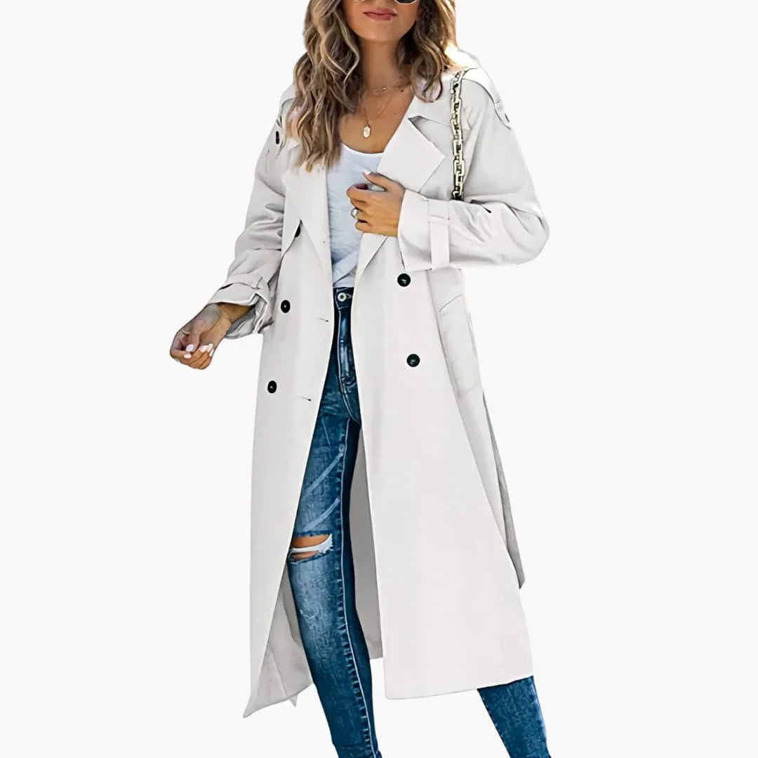 Trench doppiopetto da donna