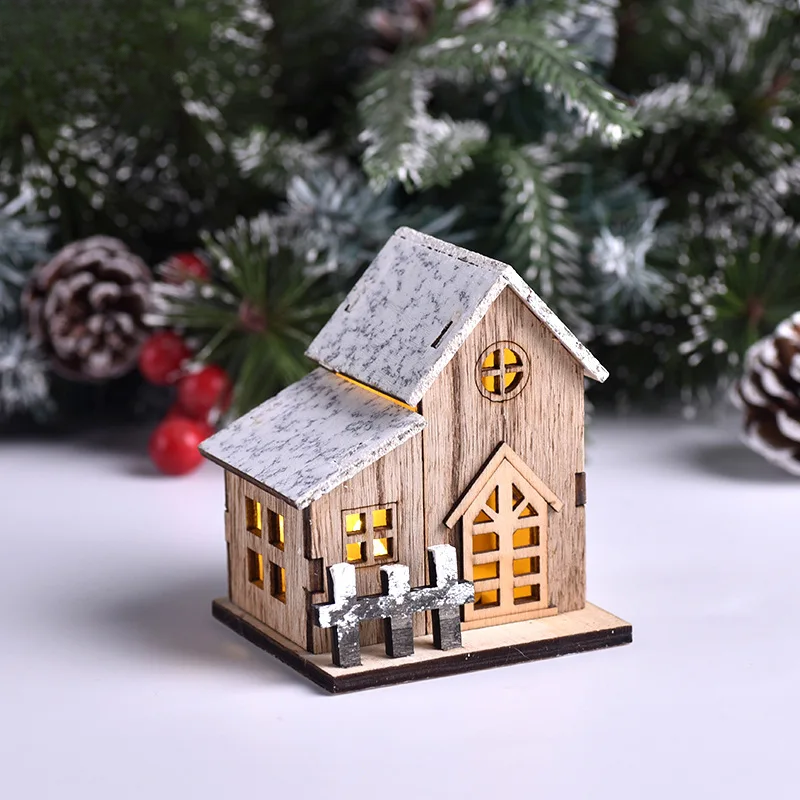 Lanterne Natalizie FrostGlitter - Incantevole Decorazione Natalizia a forma di Casa per un'Atmosfera Magica