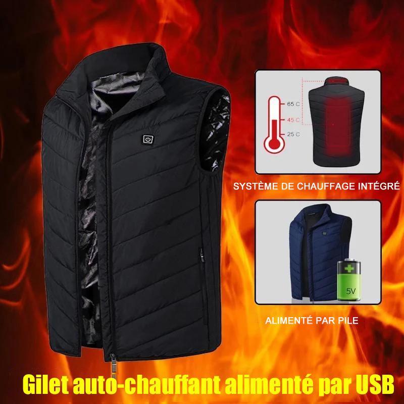 Gilet riscaldato da uomo coibentato