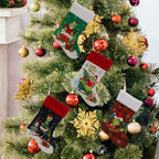 Calze di Natale verdi Decorazioni natalizie