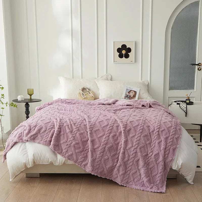 Coperta double face in lana