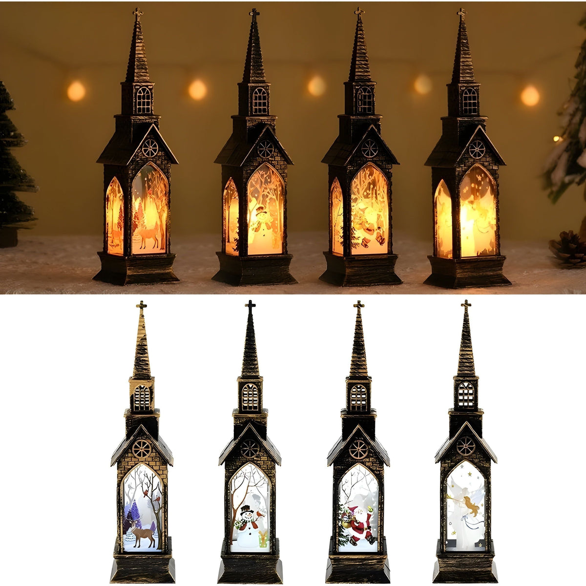 HolidayGlow Light - Lampada LED moderna per ornamento natalizio
