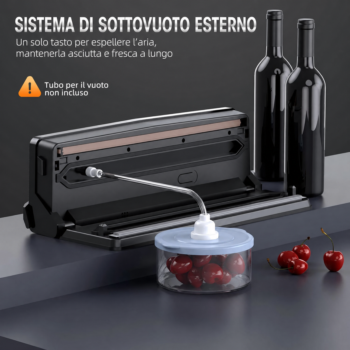Sigillatrice Sottovuoto Professionale 8-in-1 | Taglierina di Precisione Integrata | Modalità per Alimenti Secchi e Umidi