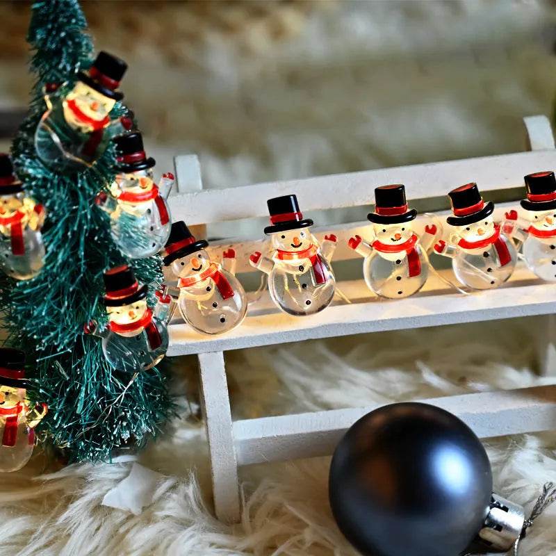 Luci decorative per modellare il pupazzo di neve di Natale di Natale