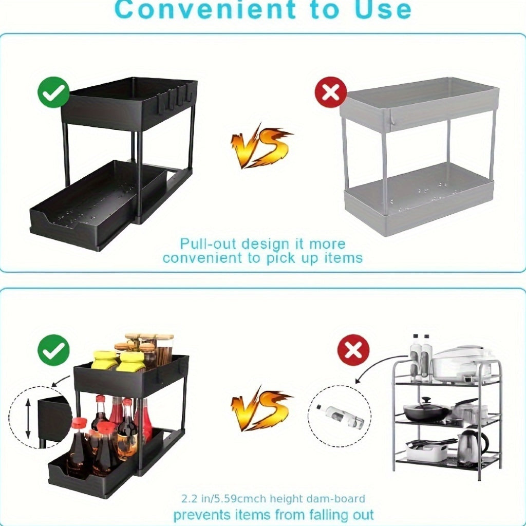 Organizer estensibile per mobiletto lavello