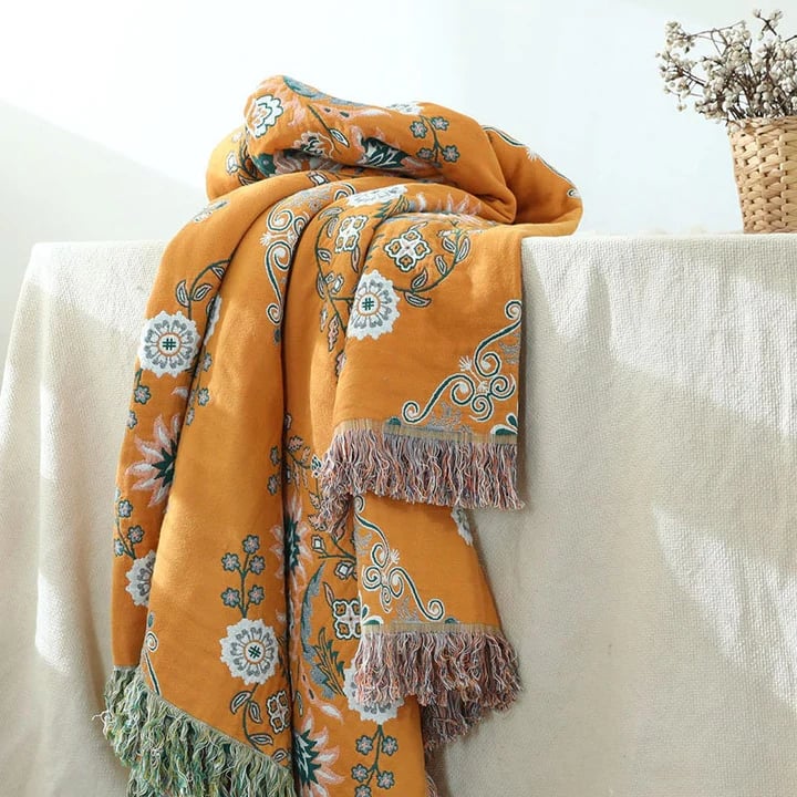 Coperta per divano copriletto matrimoniale in cotone