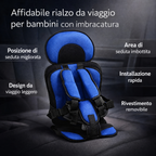 Cuscino rialzato auto per bambini, seduta di viaggio di sicurezza