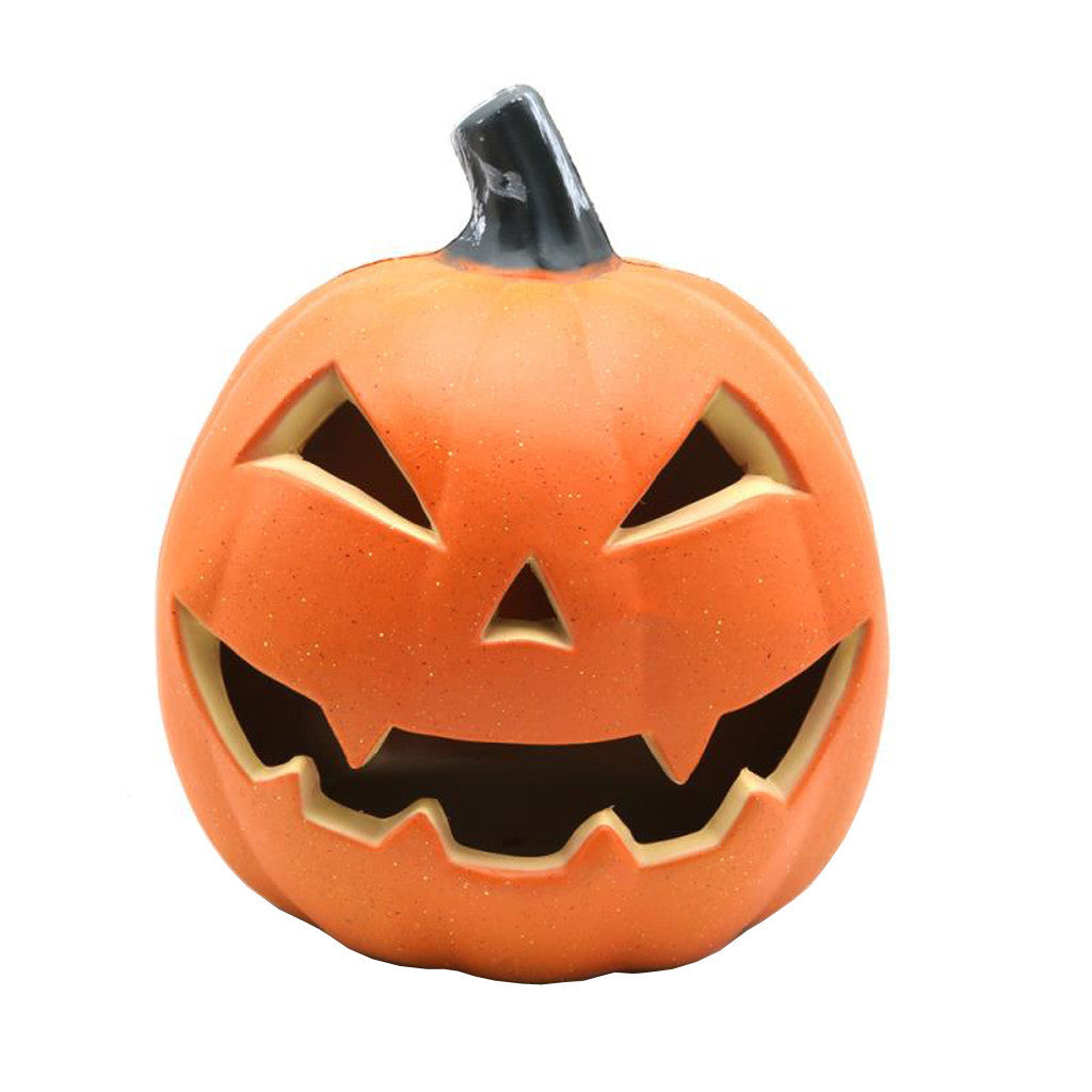 Decorazione in plastica soffiata con lanterna di zucca di Halloween