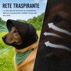 Museruola per cani traspirante anti-scavenging per le passeggiate - Cappuccio in rete che aiuta a bloccare avanzi di cib