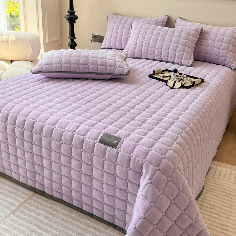 Coperta moderna morbida con trama quadrata | Elegante copriletto soffice e copridivano
