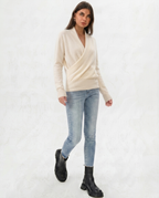 Maglione di lana lavorato a maglia Noa