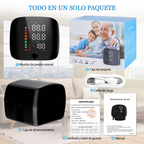 Misuratore di pressione da polso digitale con avvisi vocali e display LCD