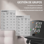 Misuratore di pressione da polso digitale con avvisi vocali e display LCD