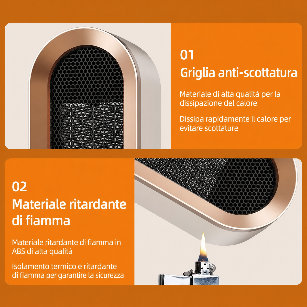 Stufa elettrica a risparmio energetico per stanze piccole