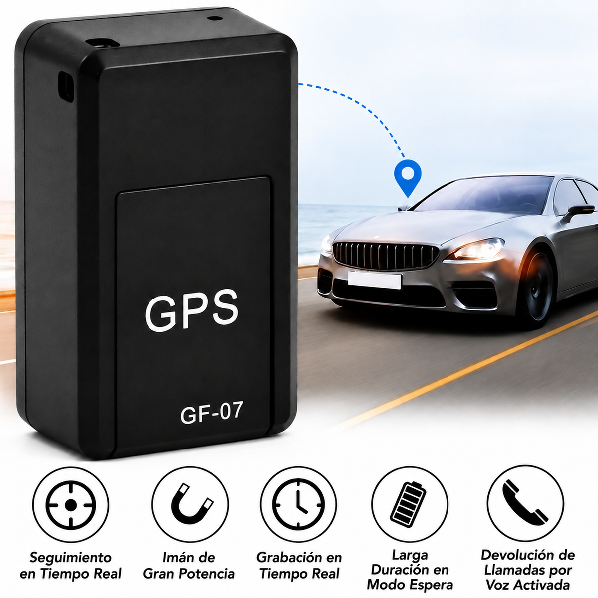 Localizzatore GPS per auto senza canone mensile, mini tracker Locaro