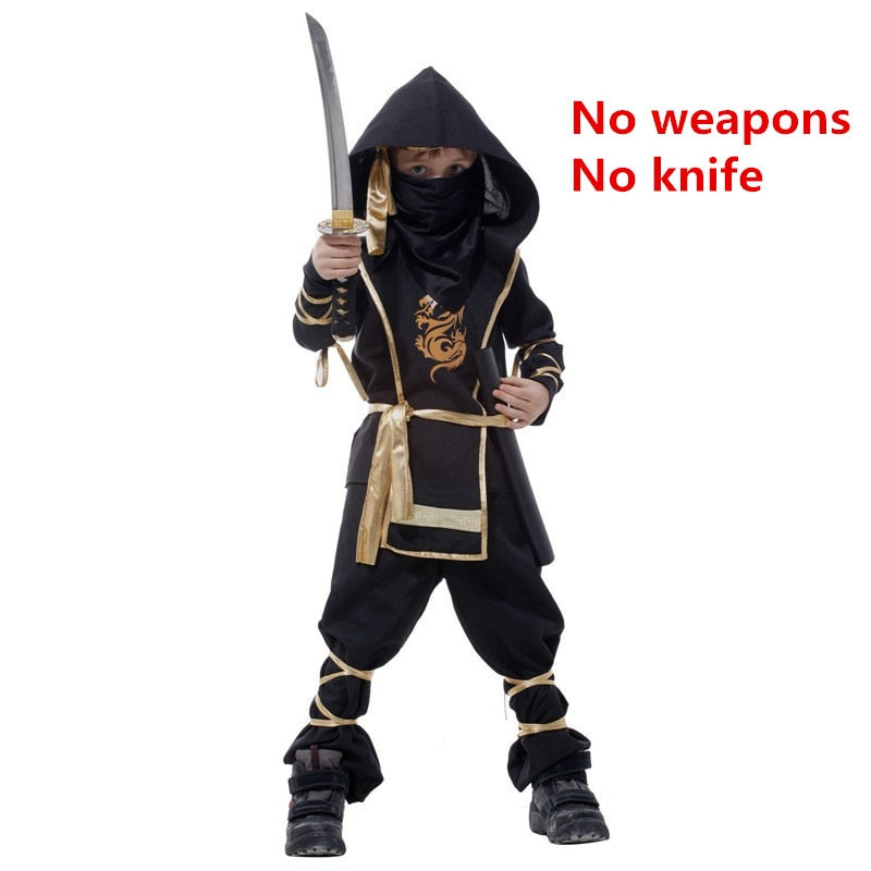 Set di costumi di Halloween da ninja per ragazzi