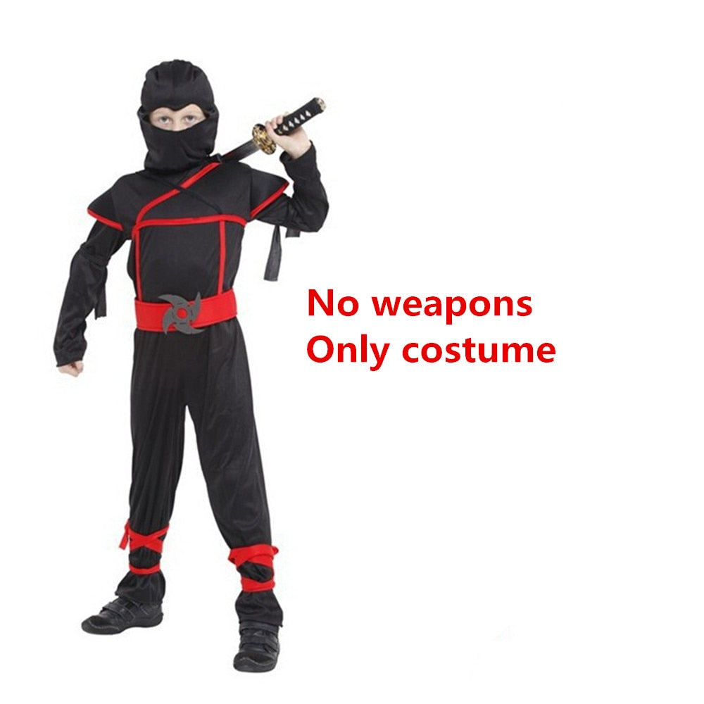 Set di costumi di Halloween da ninja per ragazzi