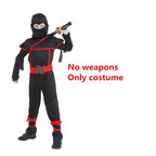 Set di costumi di Halloween da ninja per ragazzi