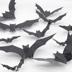 Decorazione da parete a LED pipistrello 3D | Rendi la tua casa il palcoscenico di Halloween più spettrale con illusioni volanti realistiche!