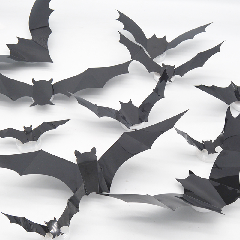 Decorazione da parete a LED pipistrello 3D | Rendi la tua casa il palcoscenico di Halloween più spettrale con illusioni volanti realistiche!