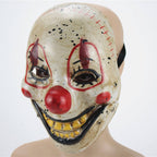 Costume di Halloween horror a testa intera con maschera da clown spaventoso