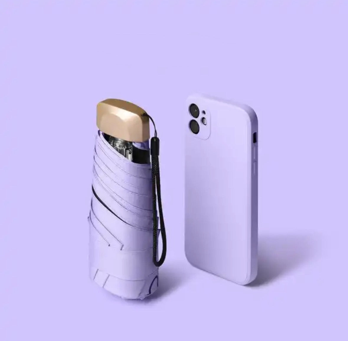Mini ombrello compatto | Protezione portatile dalla pioggia e dal sole quando sei in movimento