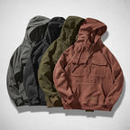Felpa da Uomo con Mezza Zip e Cappuccio – Comoda e Pratica
