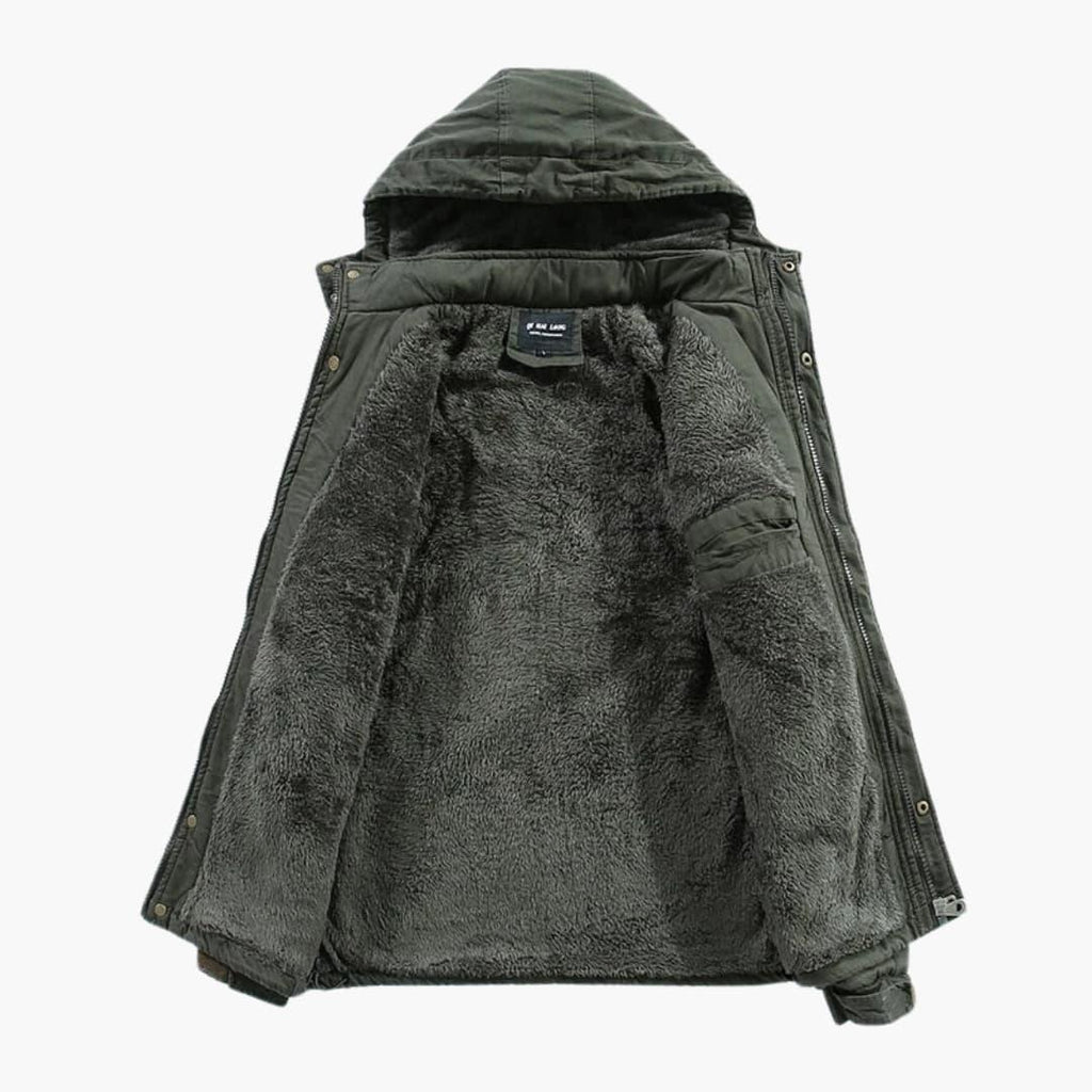 Giacca in pile da uomo calda, accogliente e versatile