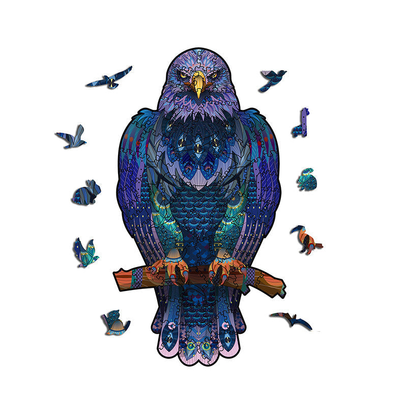 Puzzle 3D con animali in legno