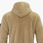 Giacca Teddy da uomo con cerniera e maniche lunghe