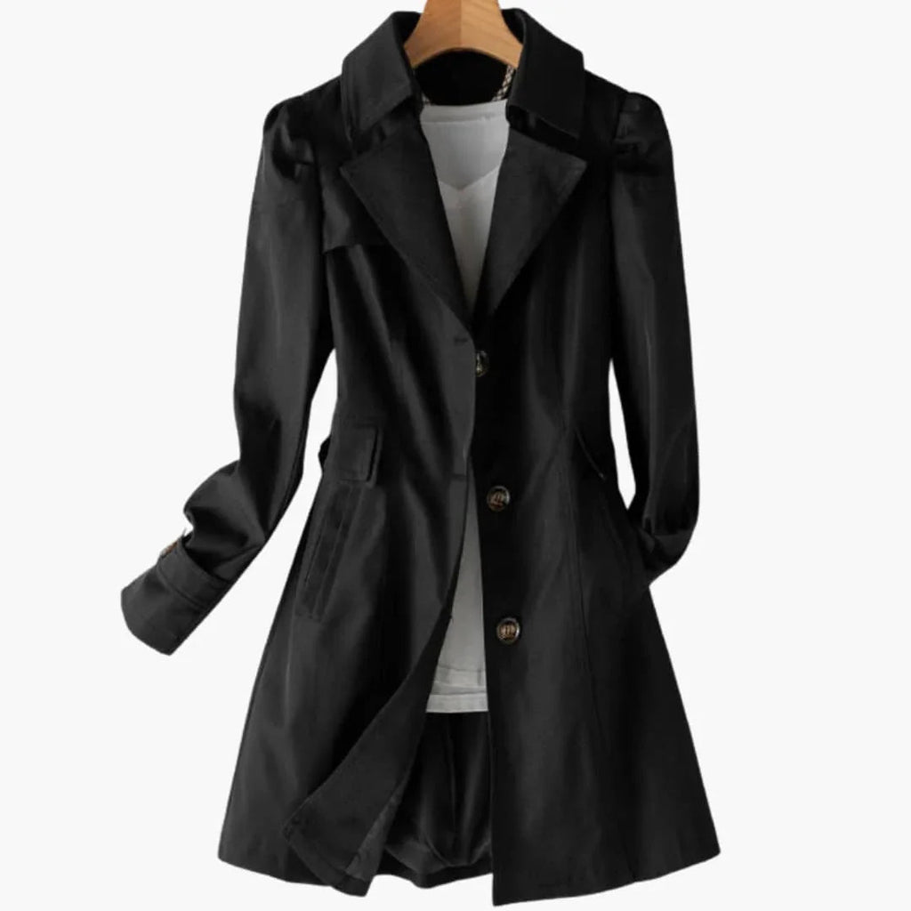 Trench con cappuccio da donna